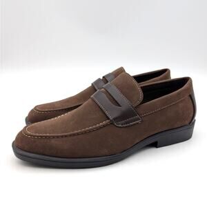 New York & Company Giolle Loafer Men's Dress Shoes Brown Size US9.5 EU42.5